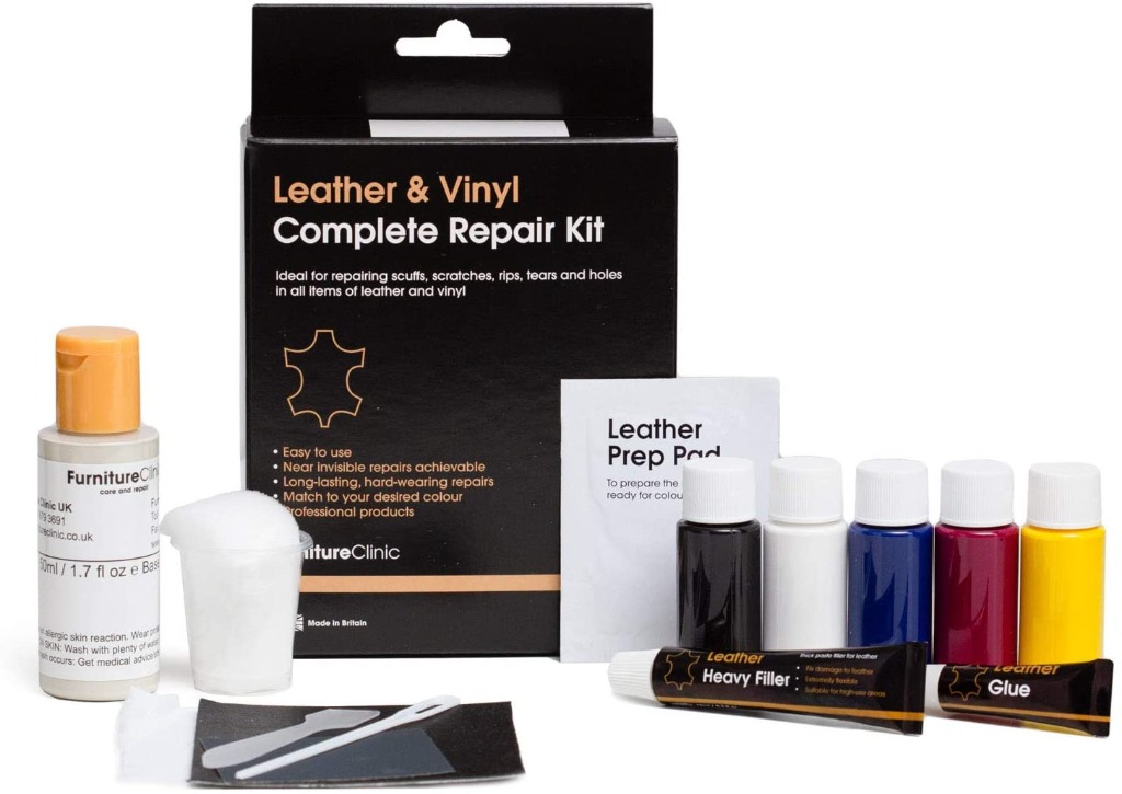 The Leather Clinic Leather Glue Repair Kit for Rips, Tears and