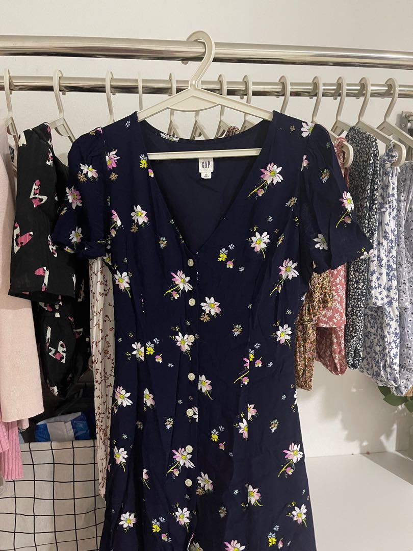 gap button down dress