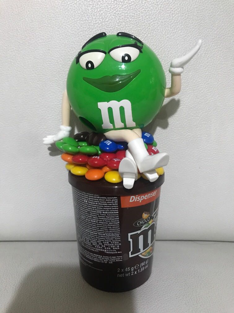 Green M&M Candy Dispenser, Hobbies & Toys, Toys & Games on Carousell