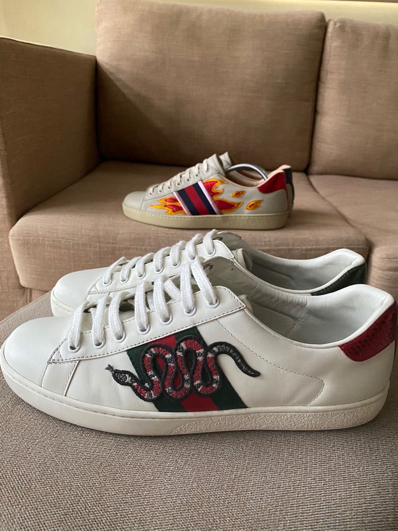 dygtige Udvidelse Klappe Gucci Ace Snake, Men's Fashion, Footwear, Sneakers on Carousell