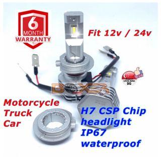 H7 CSP Chip Hight brightness 12000lm-6000k - no ballast - easy installation-fit motorcycle -truck-car