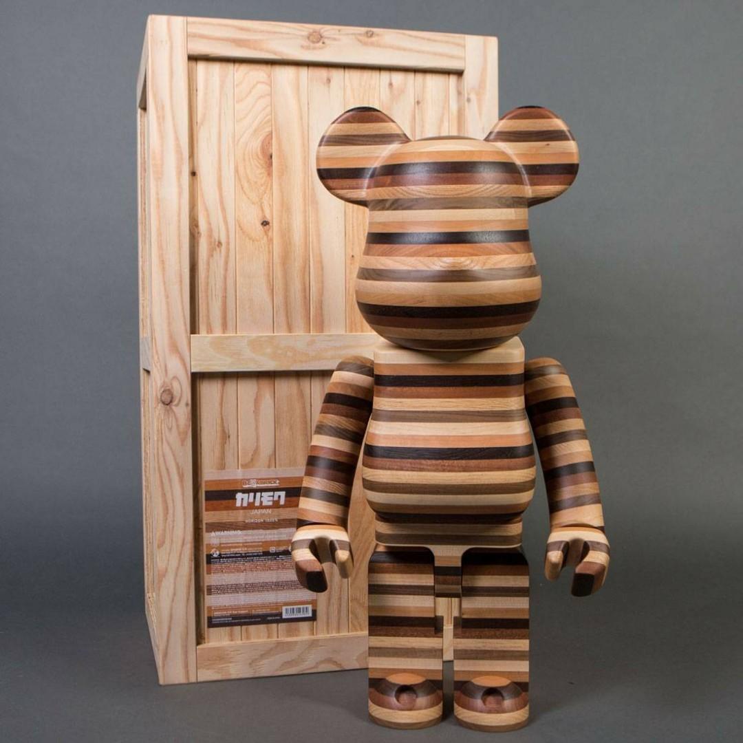 Wood bearbrick hot sale 1000