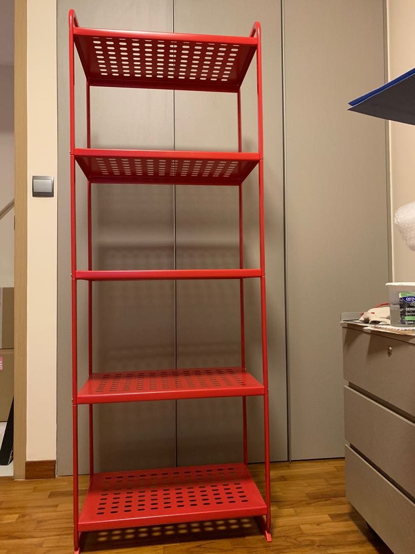 IKEA metal rack, Furniture & Home Living, Furniture, Shelves,