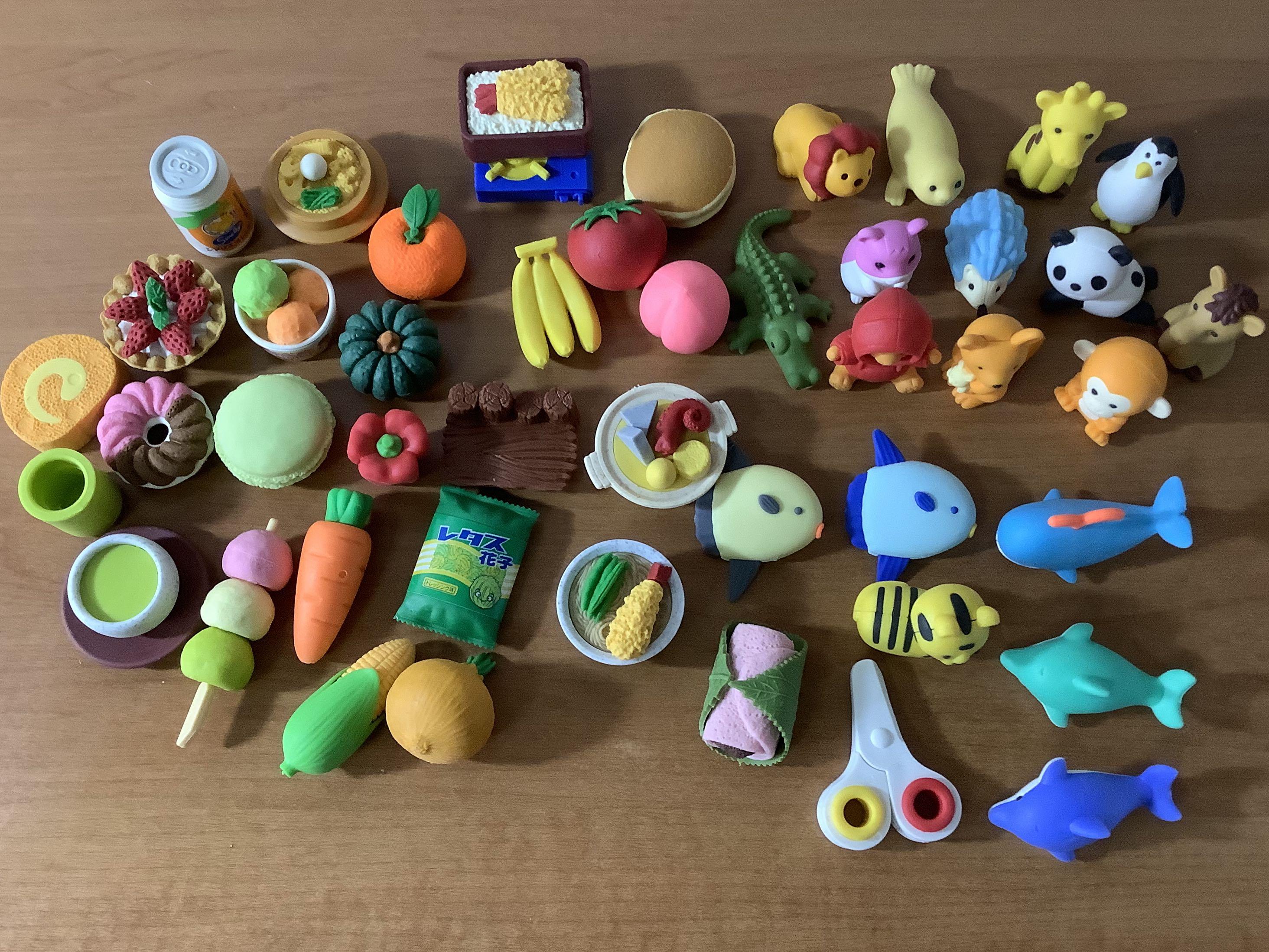 Collectible Erasers IWAKO 30 Pack Assorted Japanese Erasers