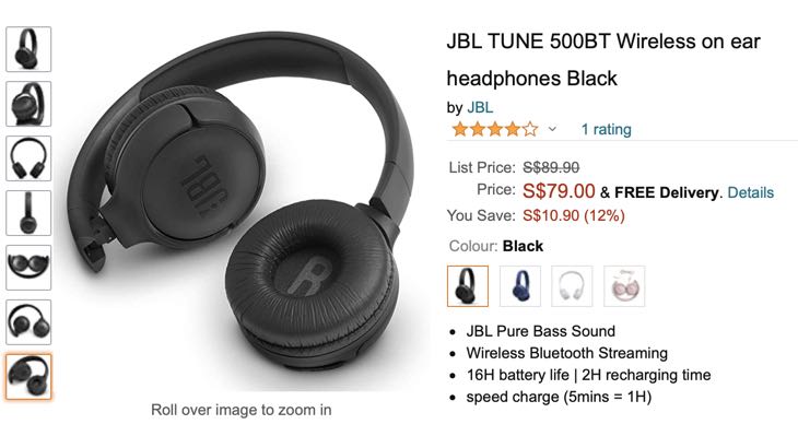 jbl wireless headphones tune 500bt