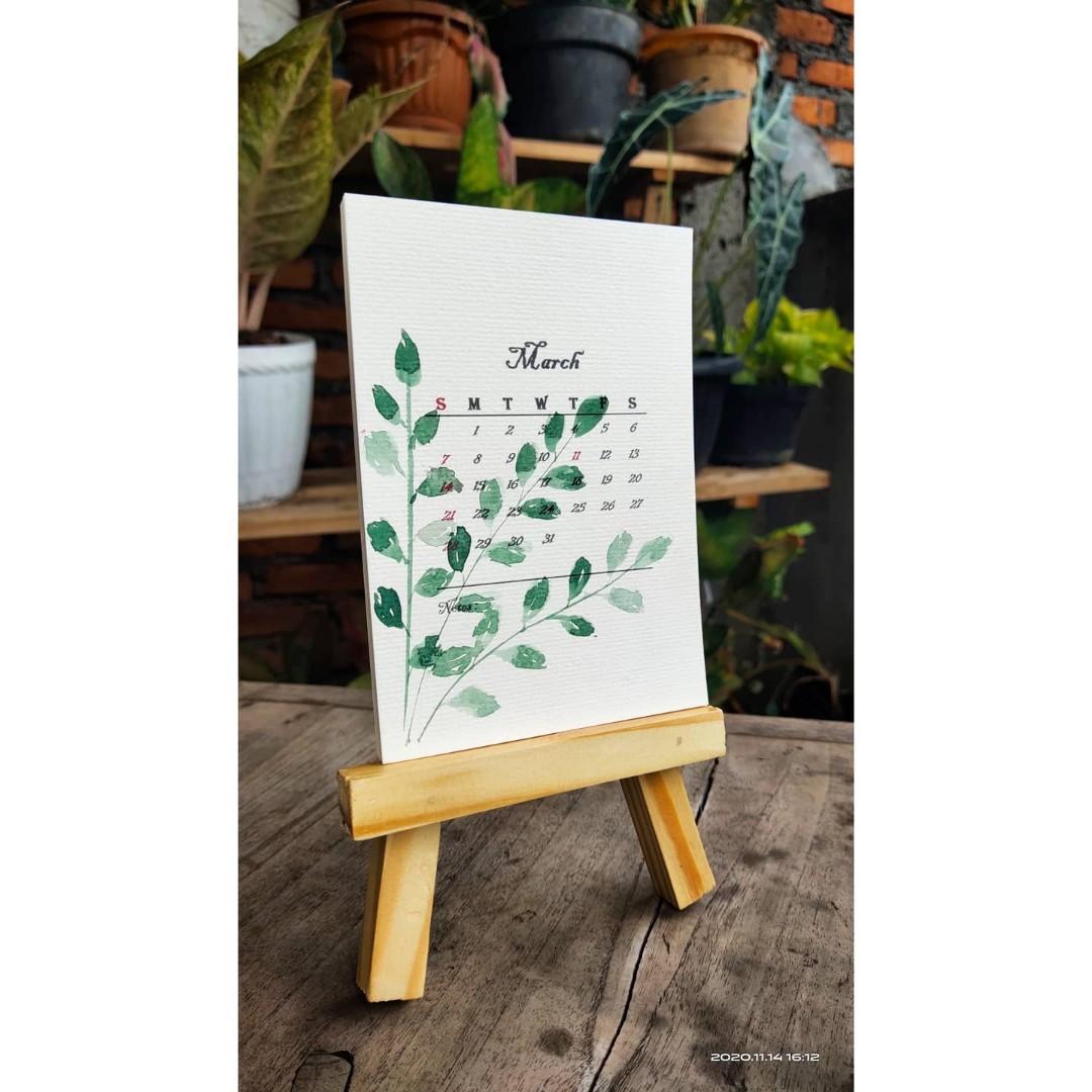 >Kalender Aesthetic 2021 Kalender Meja 2021 Desain Kerajinan Tangan Barang Aksesoris Kerajinan Di Carousell