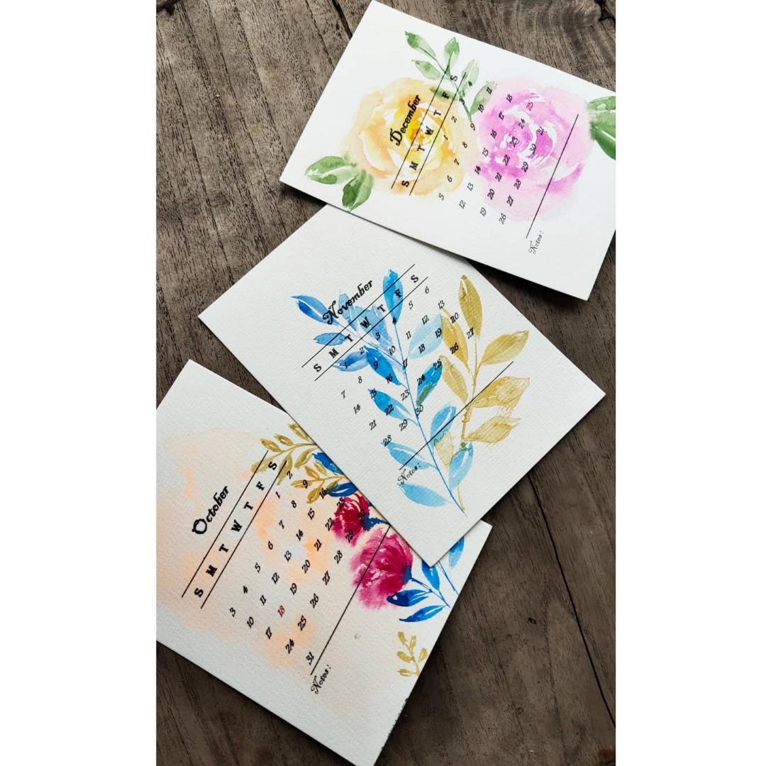 Kalender Aesthetic 2021 Kalender Meja 2021 Desain Kerajinan Tangan Barang Aksesoris Kerajinan Di Carousell