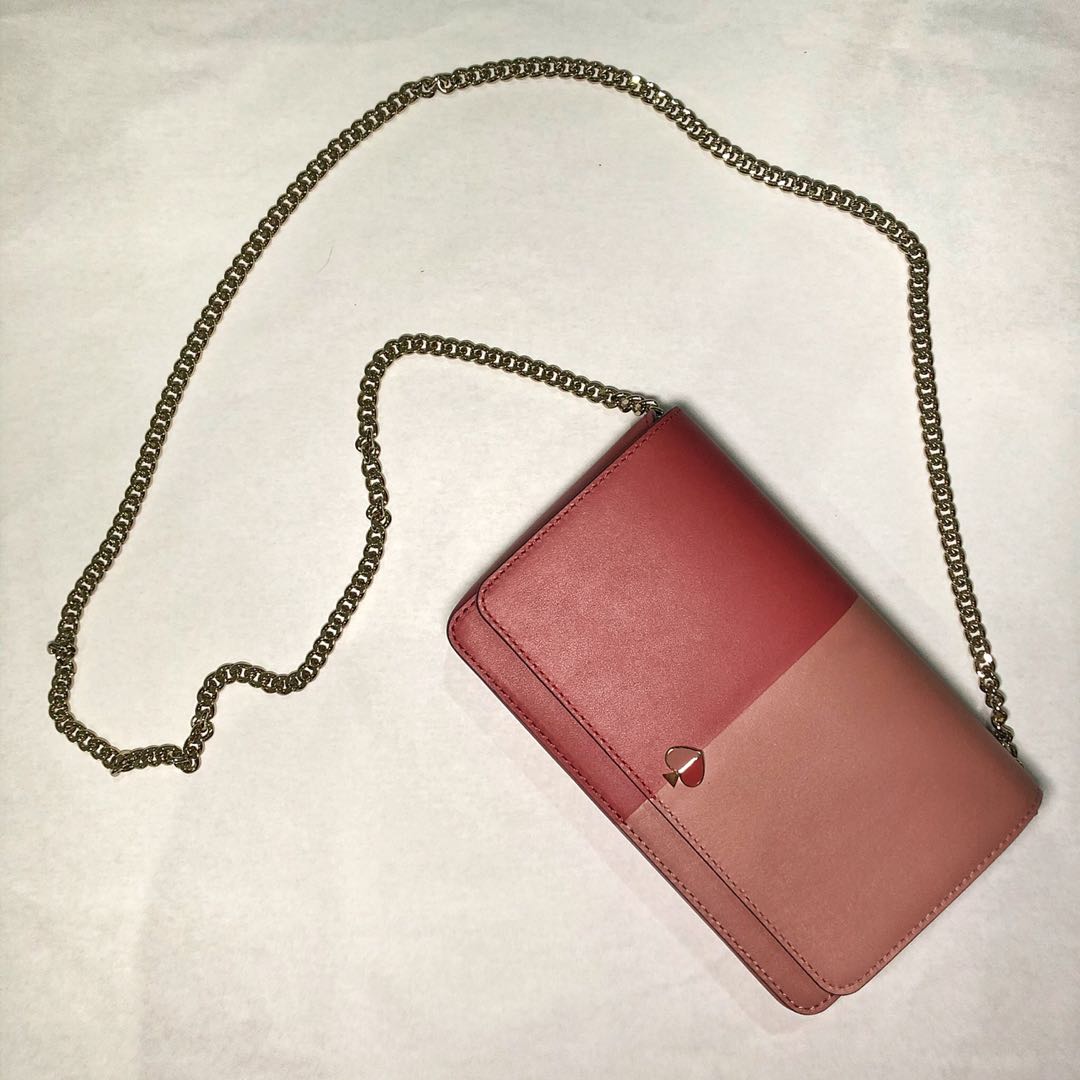 Kate spade Nicola bicolor chain wallet