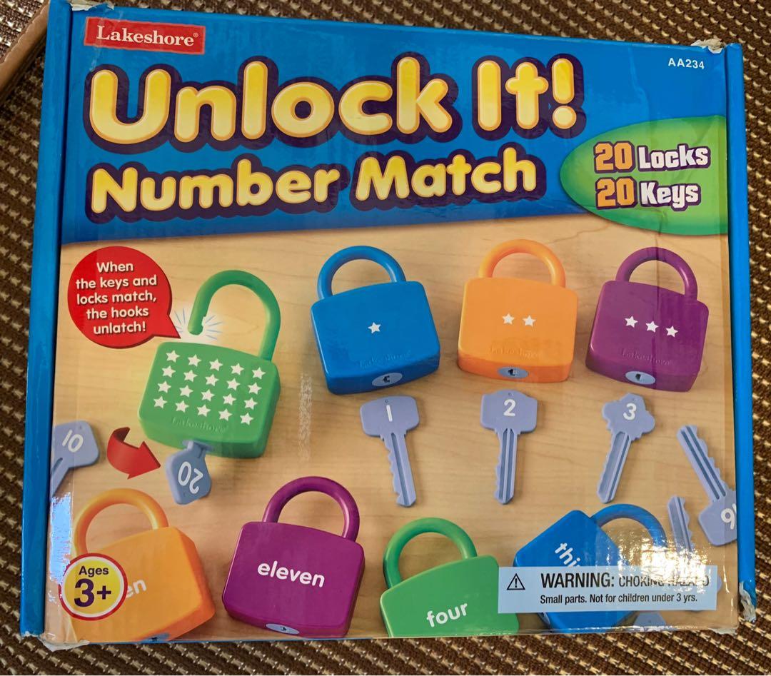Lakeshore Unlock It Number Match Hobbies Toys Toys Games On Carousell