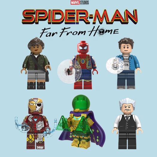 Lego Like Marvel Spider Man Far from Home Set 6 Figures Hobbies