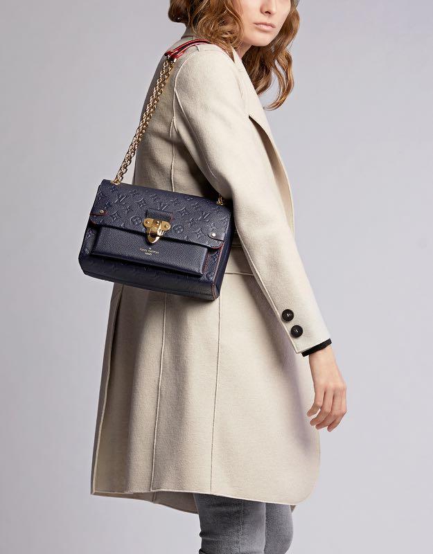 Vavin leather handbag Louis Vuitton Navy in Leather - 29818568