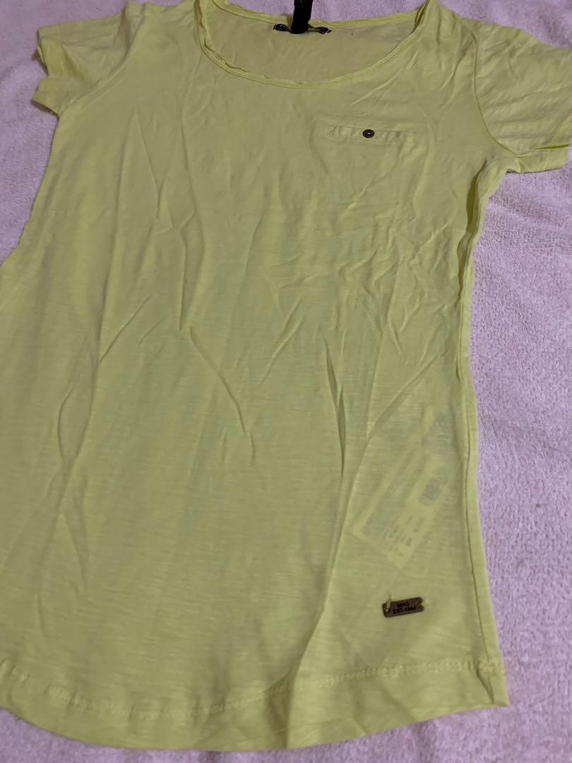 Mango Basic Yellow Shirt (Category: Others Tops) located in Manila. Submitted by everchic (Listing ID 1056772798, Image 3). Description: Mango Basic Shirt good as brand new 9/10 condition.