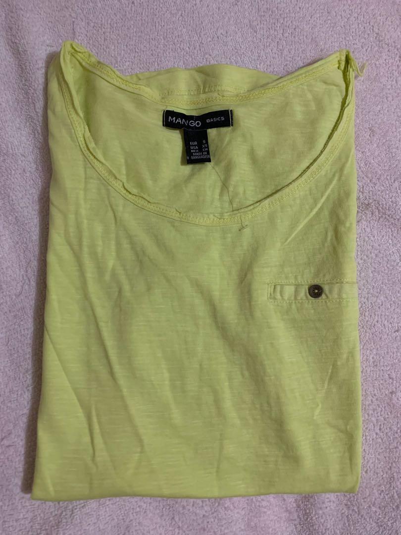 Mango Basic Yellow Shirt (Category: Others Tops) located in Manila. Submitted by everchic (Listing ID 1056772798, Image 1). Description: Mango Basic Shirt good as brand new 9/10 condition.