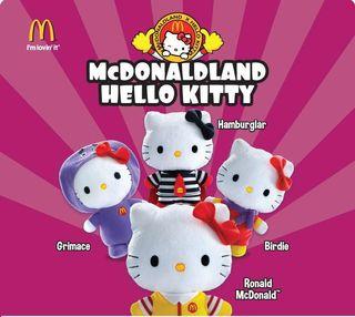 McDonald's McDonaldland Hello Kitty Limited Edition Collection Set of 4