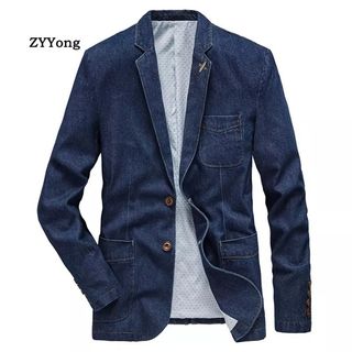 Mens denim blazers 2025