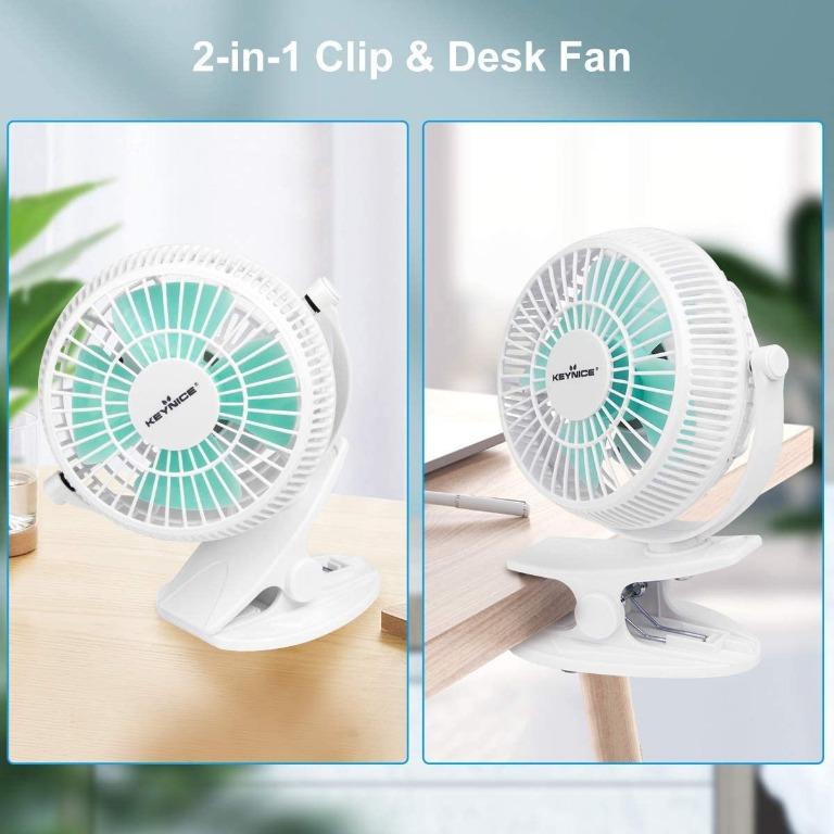 Mini Usb Fan Keynice Small Usb Clip And Desktop Fans 4 Inch 2 Speed Portable Cooling