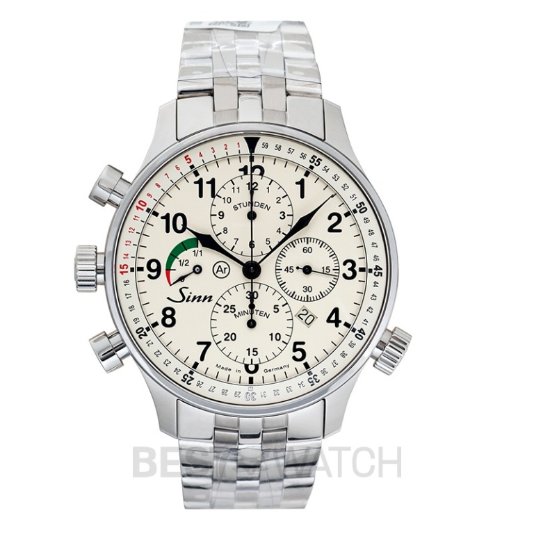 NEW Sinn The Rallye Chronograph 917 GR Solid Fine Link Stainless Steel Watch 42mm 917.010 Solid FLSS Luxury Watches on Carousell