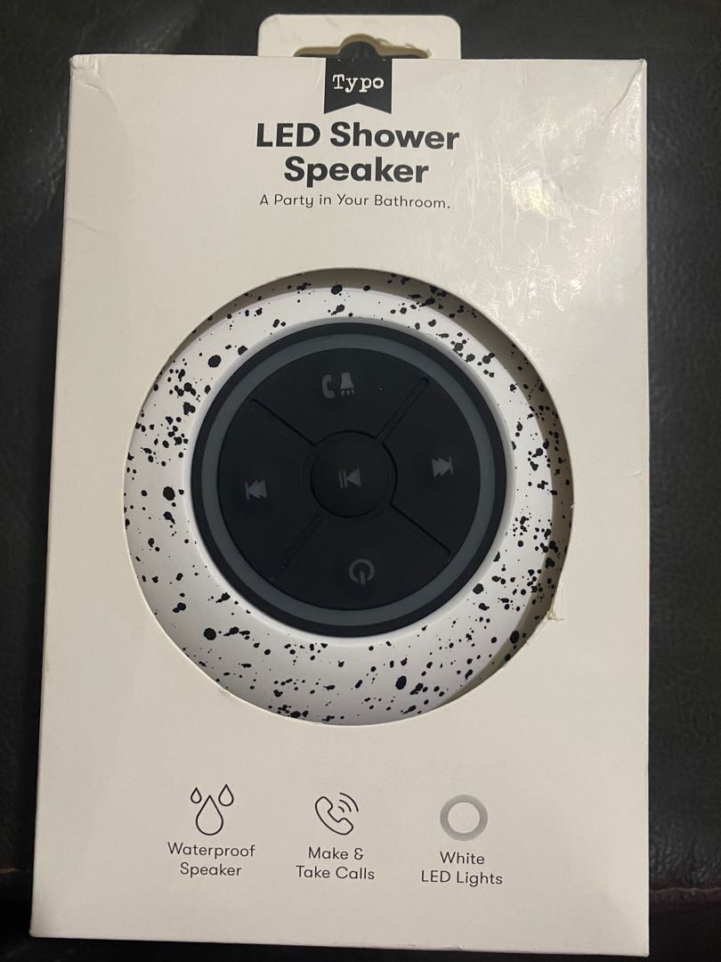 New Typo LED Shower Speaker For Sales, Mobile Phones & Gadgets, Mobile