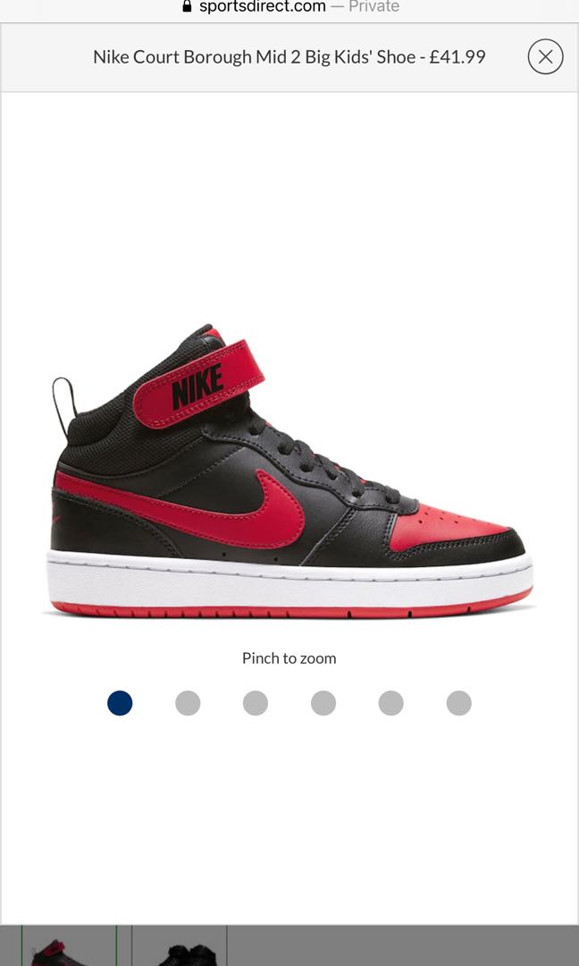 nike court borough mid kids