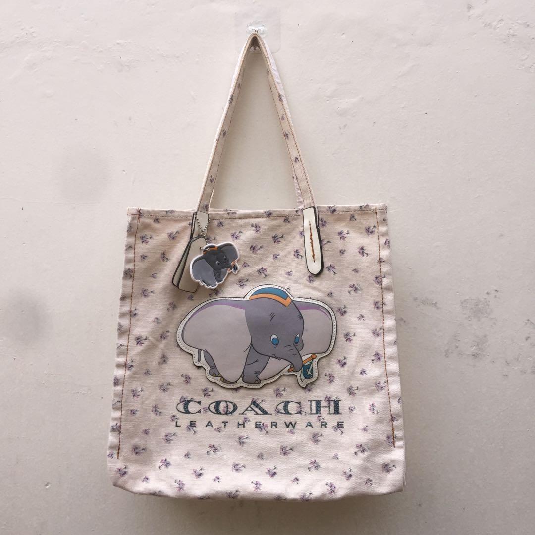 Disney x coach top dumbo tote