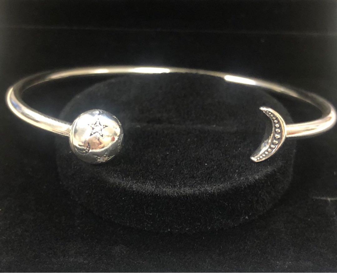 Open Bangle Pandora Moon Bracelet CNY Sale) Pandora Moon