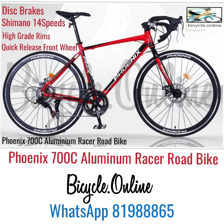 Phoenix 700C Aluminum Racer Road Bike Shimano 14Speeds Brand