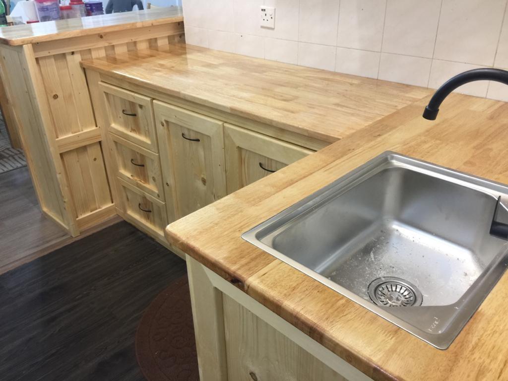 Pine wood kitchen Furniture & Home Living, Furniture, Shelves
