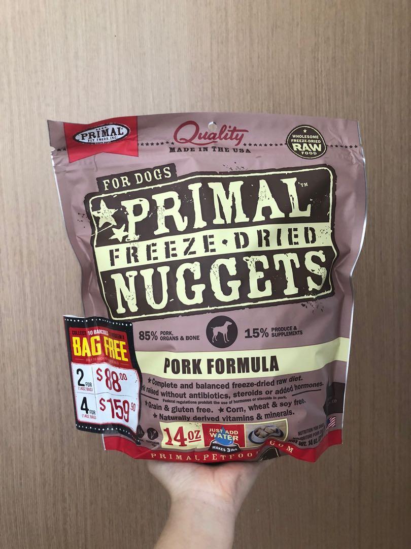 PRIMAL FD Nuggets PORK, Pet Supplies, Pet Food on Carousell