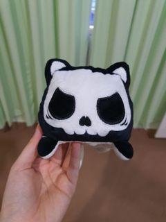 reversible skeleton cat plush