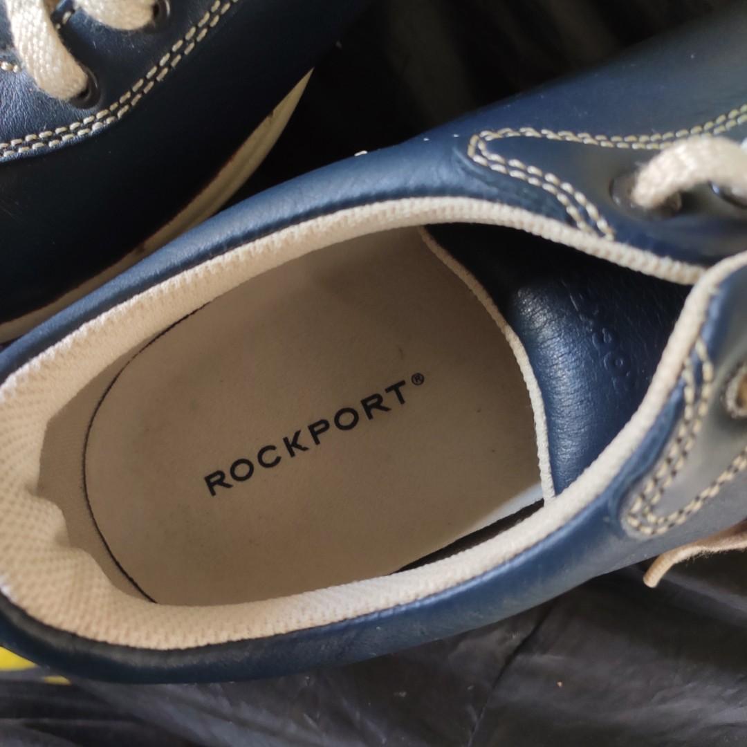 Rockport Leather Shoes in Navy Blue