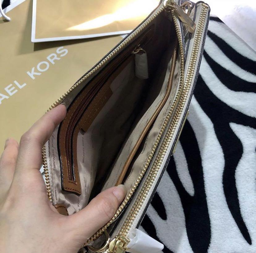 Michael kors adele double zip crossbody on sale