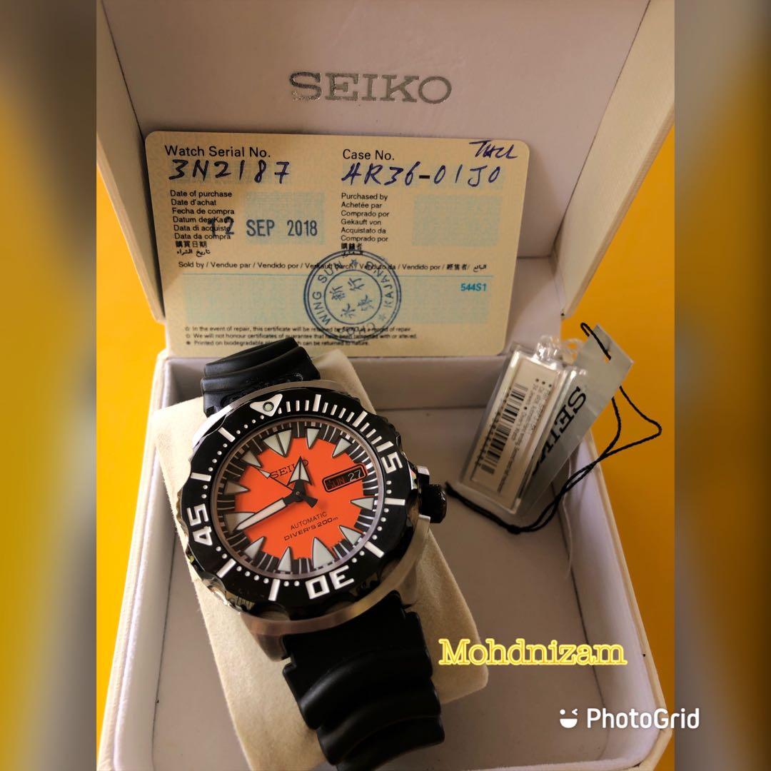 Seiko monster black metal gen 2 Men s Fashion Watches