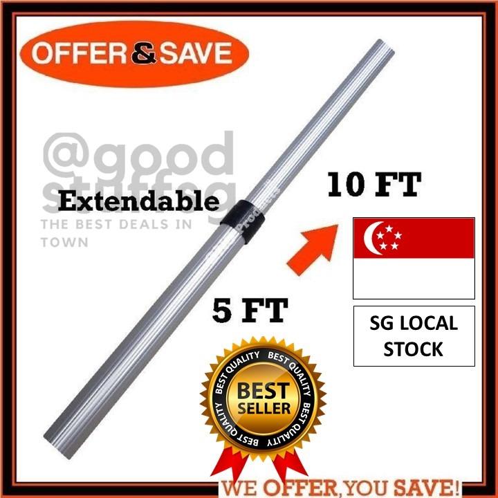 SG FREE Aluminium Laundry Pole Bamboo Pole Extendable
