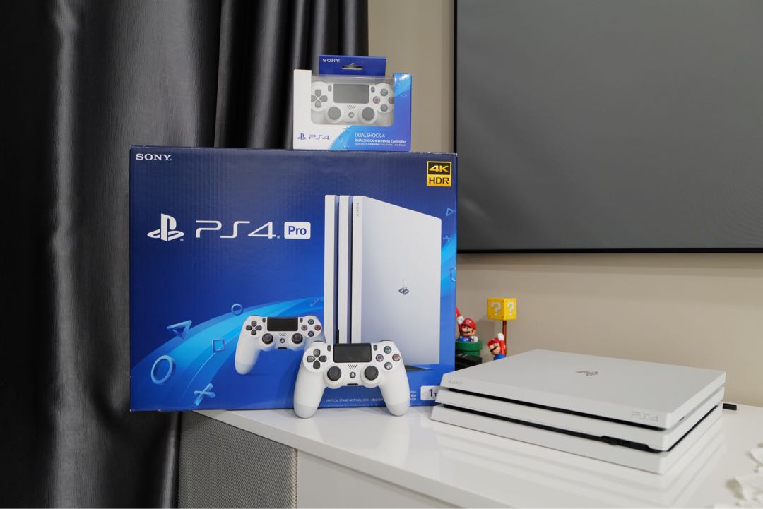Ps4 Pro Sony Playstation 4 Pro 1tb Glacier White Limited Edition Video Gaming Video Games Playstation On Carousell