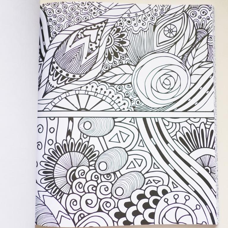 Stress Less Coloring - Flower Patterns: 100+ Coloring Pages for Peace ...