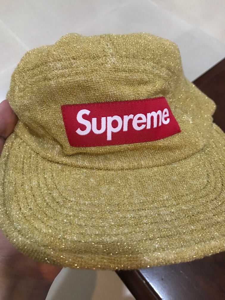 Supreme glitter clearance terry camp cap