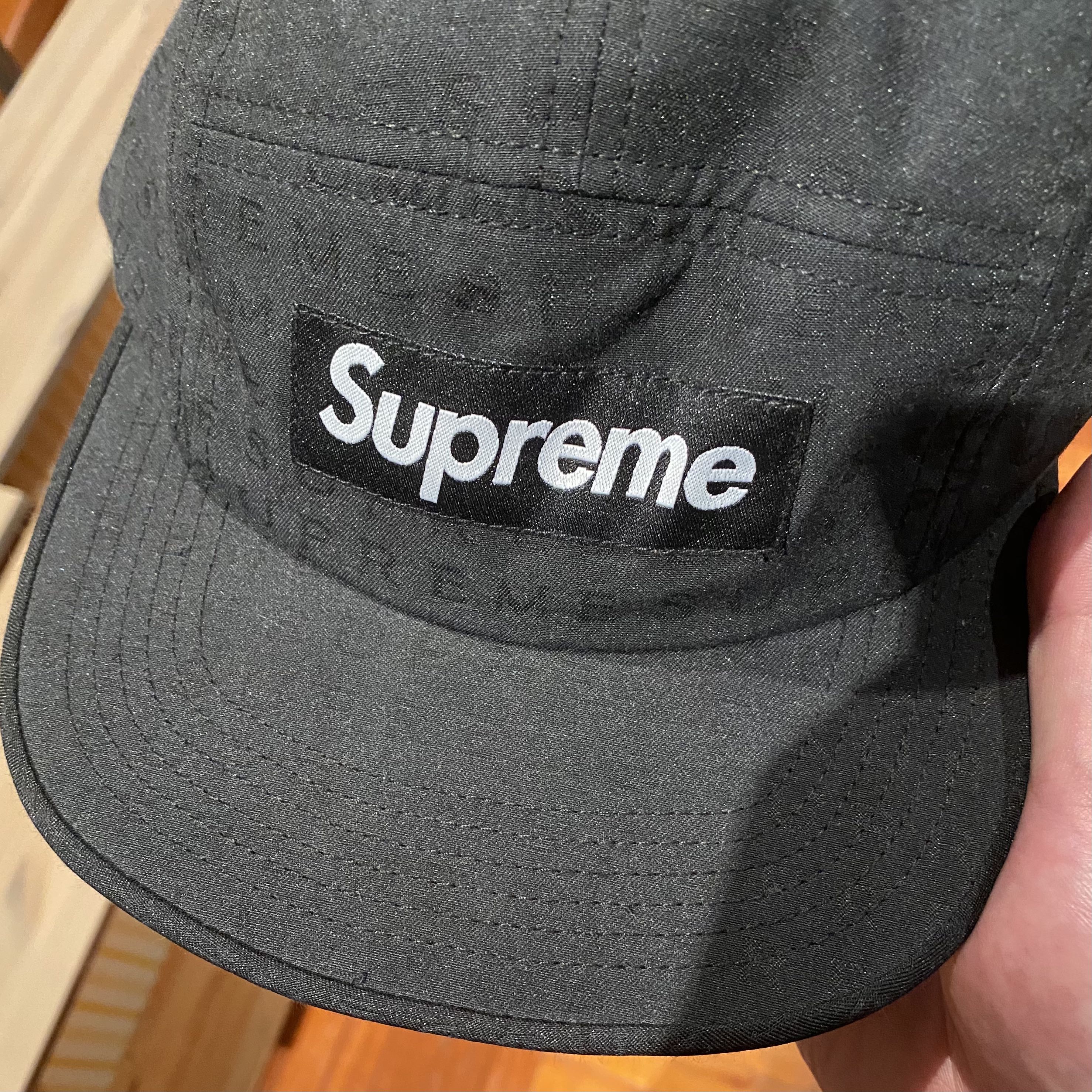Supreme Jacquard Camp Cap SS15 Black BNWT Men s Fashion Watches