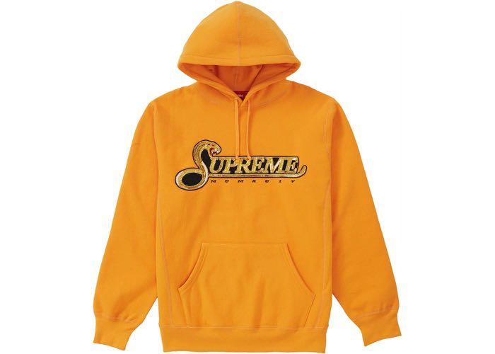 Supreme sequin viper hooded sweatshirt Clearance