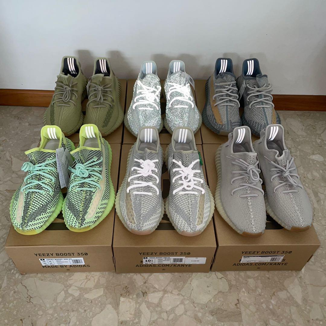 US10.5 Yeezy 350 v2 sulfur, yeshaya rf, israfil, yeezreel, lundmark,  sesame, Men's Fashion, Footwear, Sneakers on Carousell