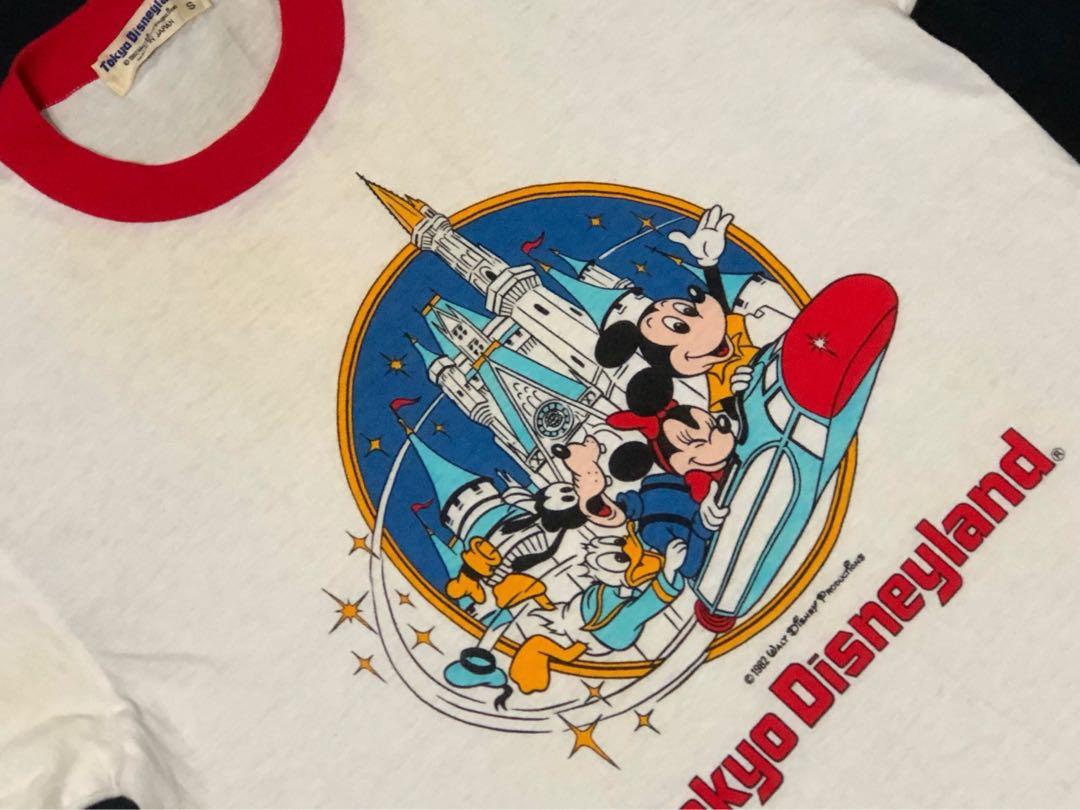 Vintage 1982 Tokyo Disneyland “Jet Ride” Ringer T-Shirt, Men's