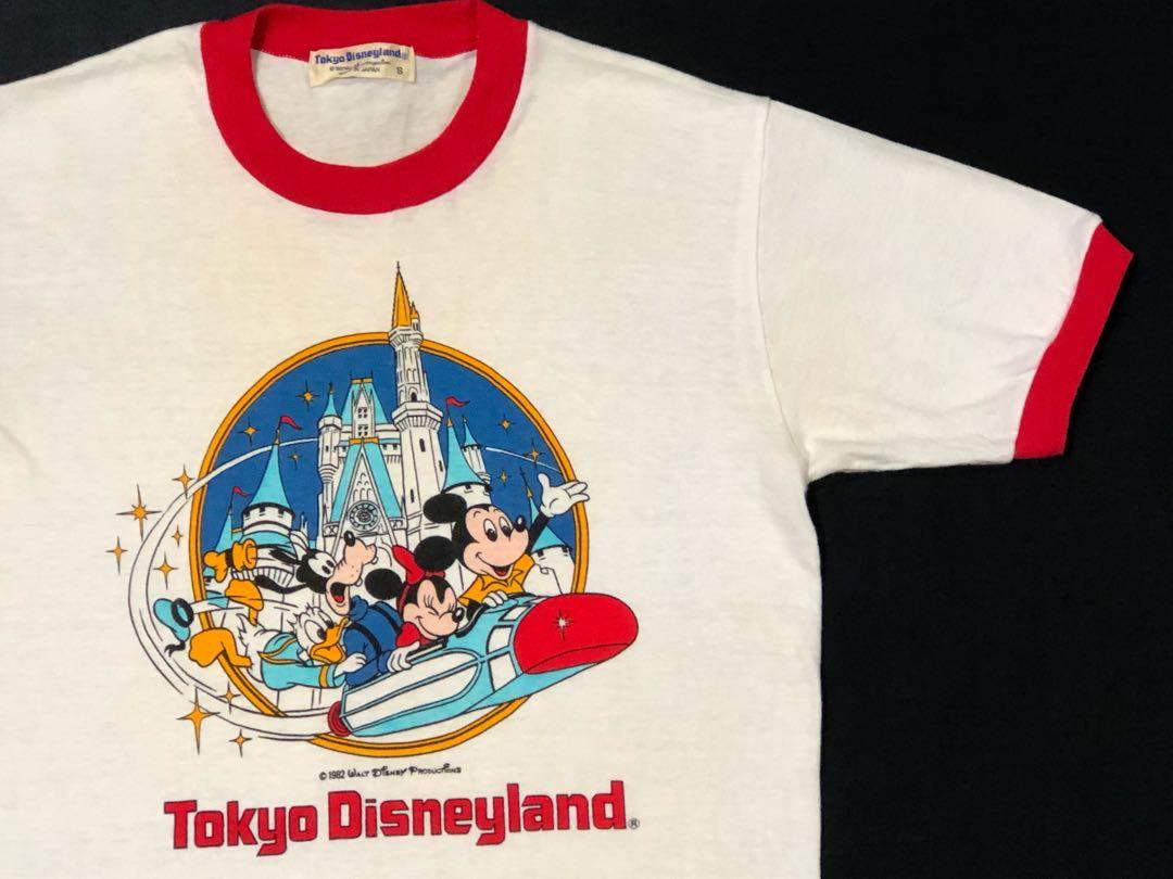 肩幅37VINTAGE TOKYO Disneyland 1982 T-SHIRT