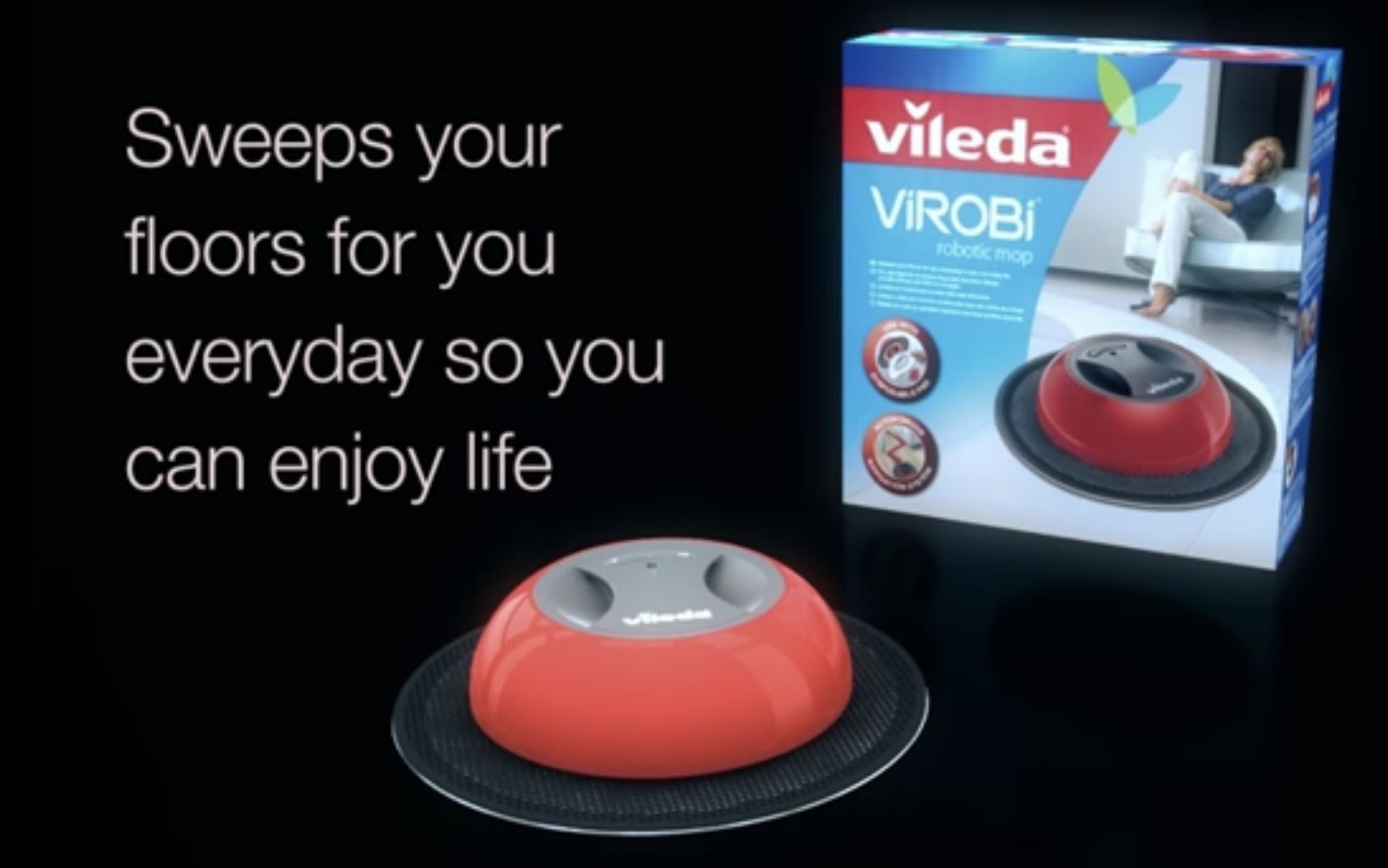 Vi2 Robi VIROBi Robotic Mop (Automatic Floor Cleaner), TV & Home Appliances ...