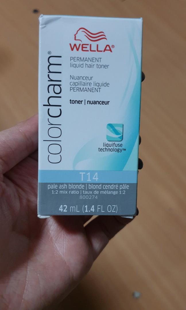 WELLA Toner T14 (Category: Hair Removal) located in Quezon City. Submitted by rdl09 (Listing ID 1056857301, Image 2). Description: Never used. Changed my hair color to a different one..