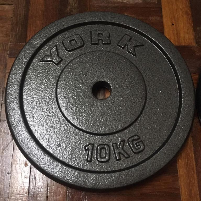 York 10kg cast iron weight plates 2025