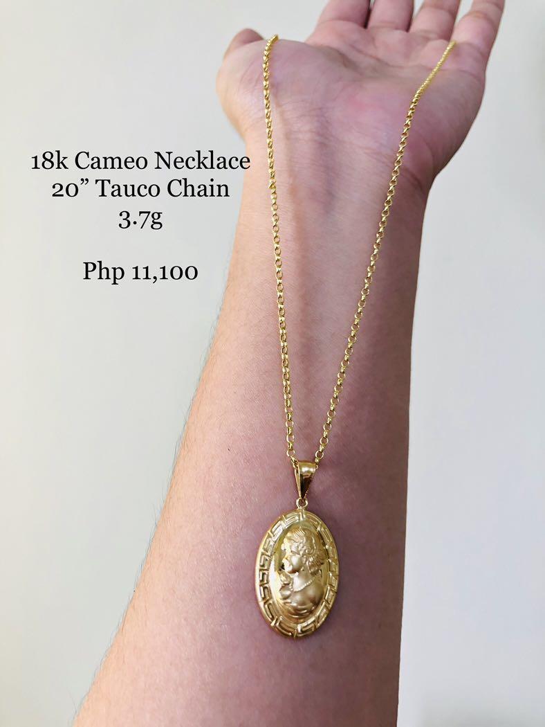 Cameo hotsell gold pendant
