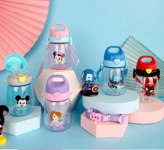 350ml Disney Captain America/Spiderman/Princess Sophia/Mickey Mouse Children Water Bottle Tritan Material