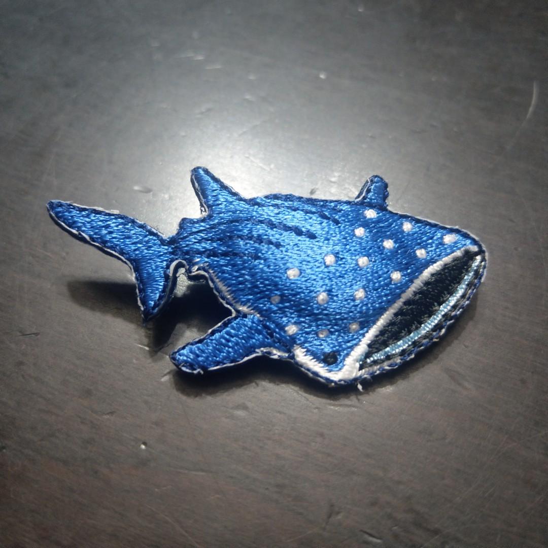 包平郵 鯨鯊刺繡 鯨鯊襟章日本海遊館 日本水族館紀念品大阪海遊館紀念品 旅行japan Osaka Aquarium Kaiyukan 聖誕50蚊以下禮品聖誕禮物生日禮物海洋發燒友水底生物哺乳類