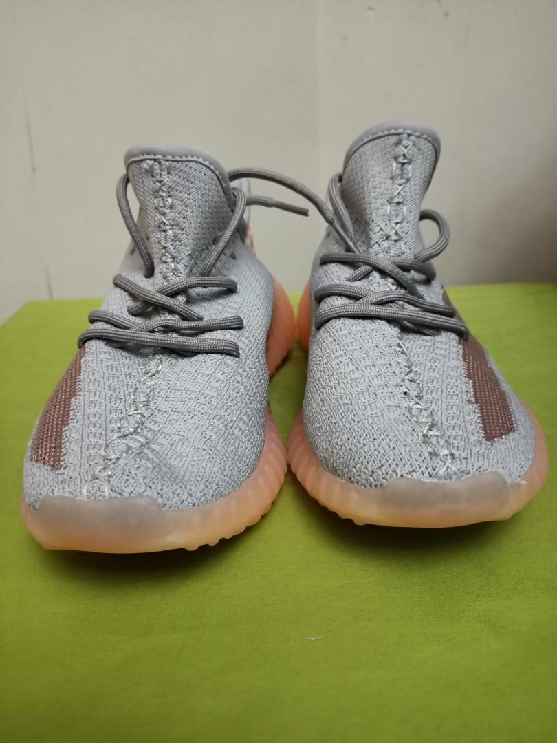 Adidas Yeezy Neon Orange Men s Fashion Footwear Sneakers on