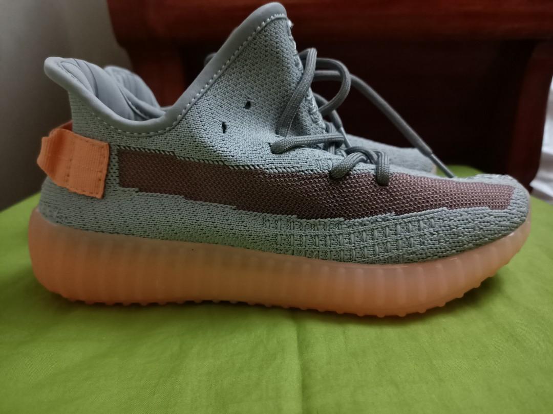 Adidas Yeezy Neon Orange Men s Fashion Footwear Sneakers on