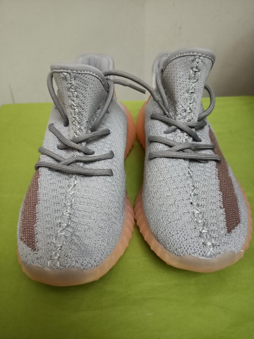 Adidas Yeezy Neon Orange Men s Fashion Footwear Sneakers on